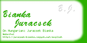 bianka juracsek business card